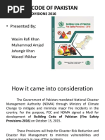 Building Code of Pakistan: - Presented by