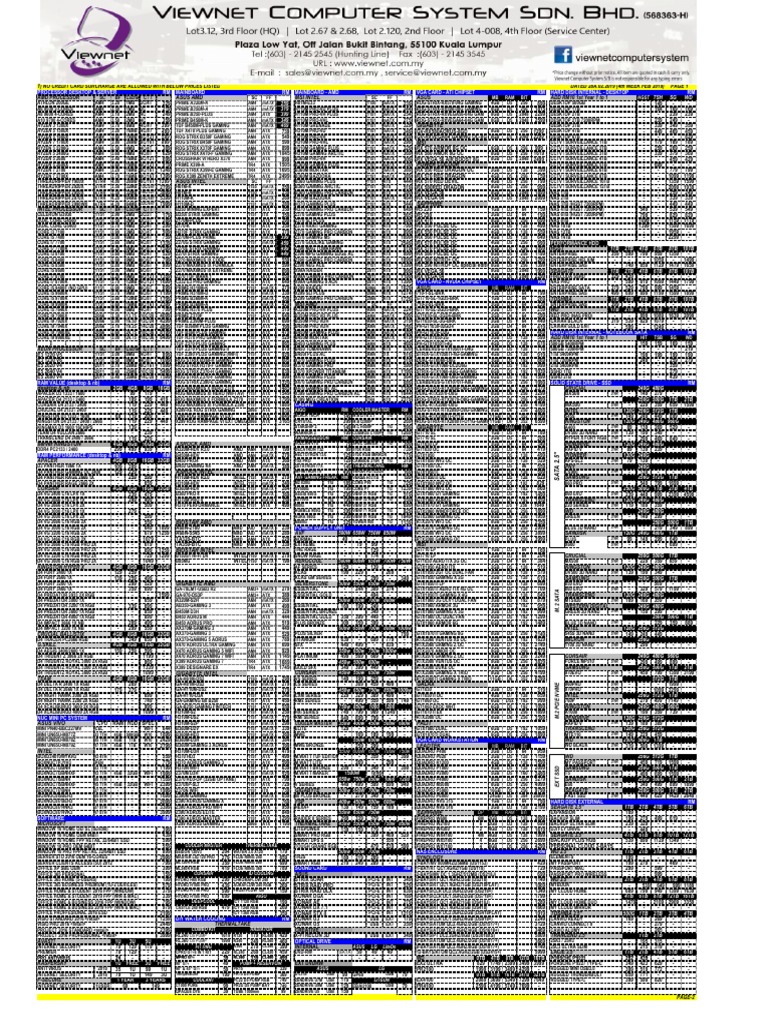 Pricelist Hardware Viewnet | PDF | Advanced Micro Devices | Computer ...