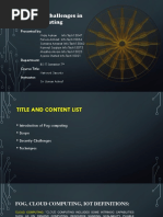 Term Paper PPT Security Challenges in Fog Computing