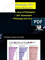 The Value of Philo$ophy? - Self-Assessment - Philosophy and Courage
