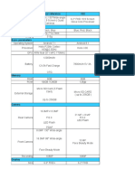 Specification Sheet X22 Mobile (Reference)