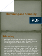 1 - Skimming and Scanning