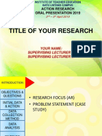 Action Research Slides Template IPG