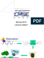 Signals and Systems Lecture 1 Overview