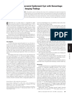 Intracranial Epidermoid Cyst With Hemorrhage: MR Imaging Findings