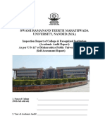 Self Assessment Report S.R.T.M.University Nanded