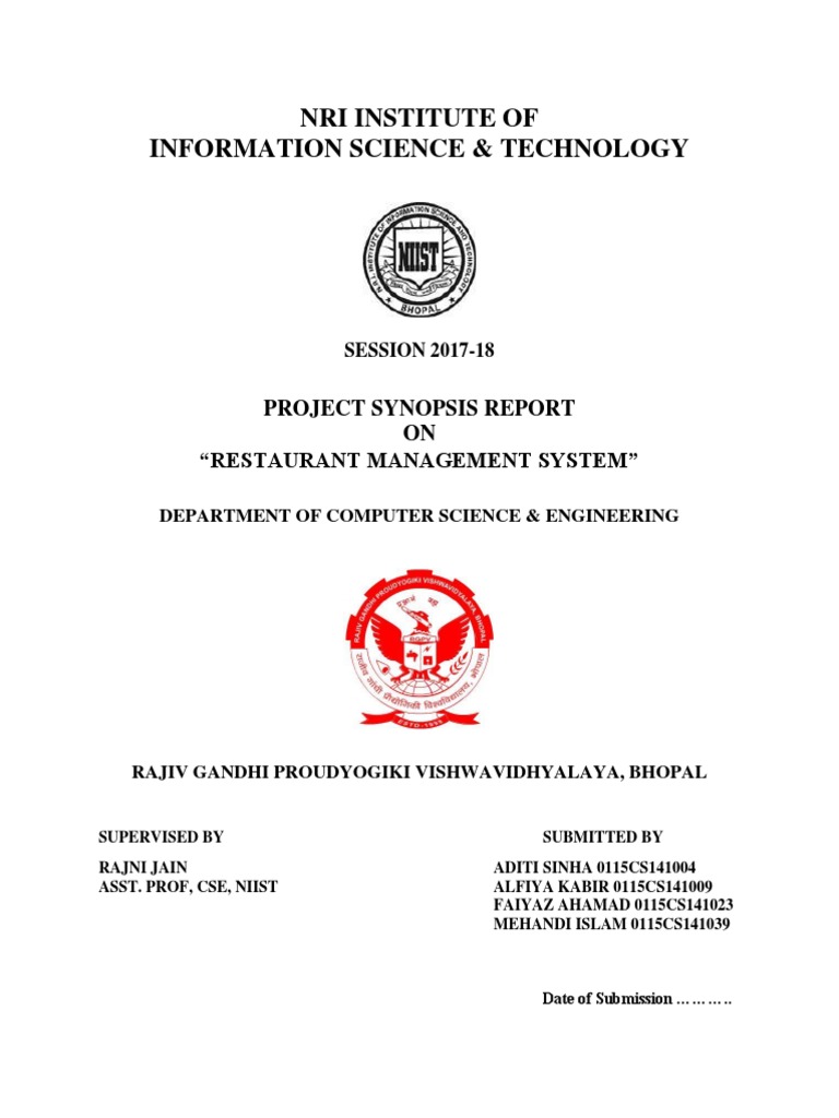 Restaurant Management System Project Report | PDF | Software Testing ...