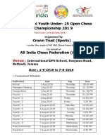 28 National Youth Under-25 Open Chess Championship 201 9: Venue