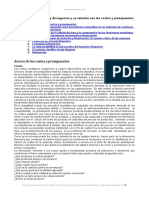 Ingenieria Financiera y Negocios y Su Relacion Costos y Presupuestos