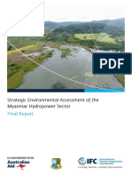 Strategic Environmental Assessment Mysnmar Hydropower Sector Finsl Report
