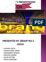 By Group No-2 ON: Brand Management