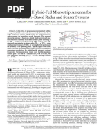 A Compact Hybrid-Fed Microstrip Antenna For Harmonics-Based Radar and Sensor Systems