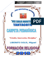 CARPETA PEDAGOGICA 2019