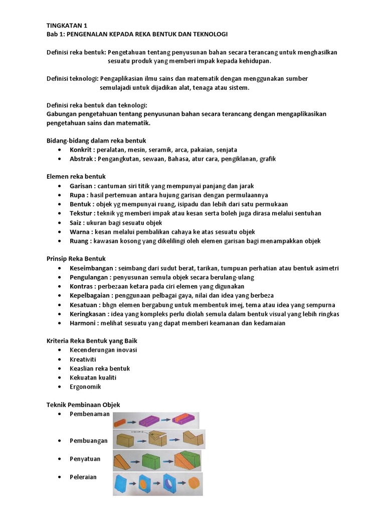 Nota Rbt Tingkatan 1 Pdf