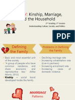 Family:: Kinship, Marriage, and The Household