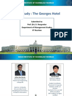 Case Study: The Georges Hotel: Submitted To: Prof. (DR.) S. Rangnekar Department of Management Studies IIT Roorkee