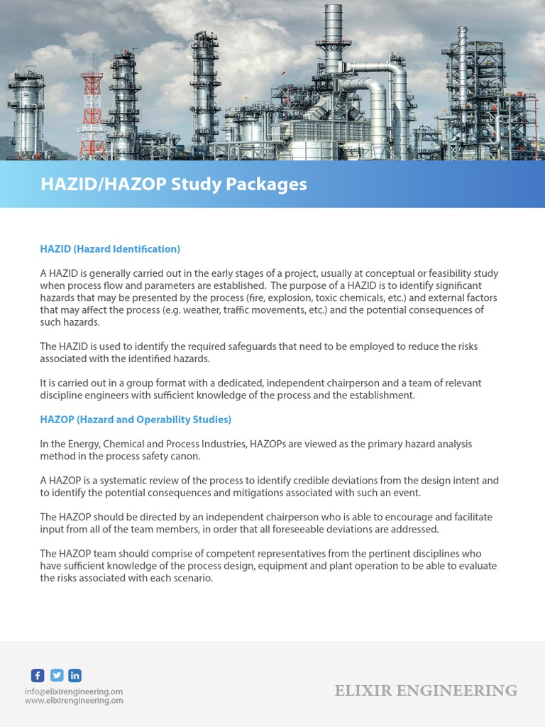 HAZID and HAZOP Overview by Elixir | PDF | Art | Computers