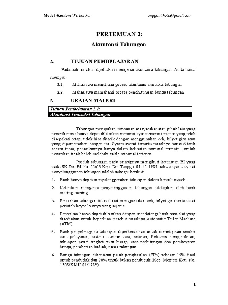 Soal Akuntansi Tabungan Guru Paud