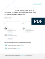 Rekonstruksi Ekonomi Pancasila Sebagai Perwujudan Keberlanjutan Pembangunan Nasional