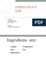 Intra Uterine Device: (Iud) / Akdr