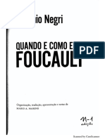 (NEGRI) Um Novo Foucault - Quando e Como Li Foucault
