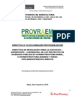 Directiva Adm. Directa Provraem