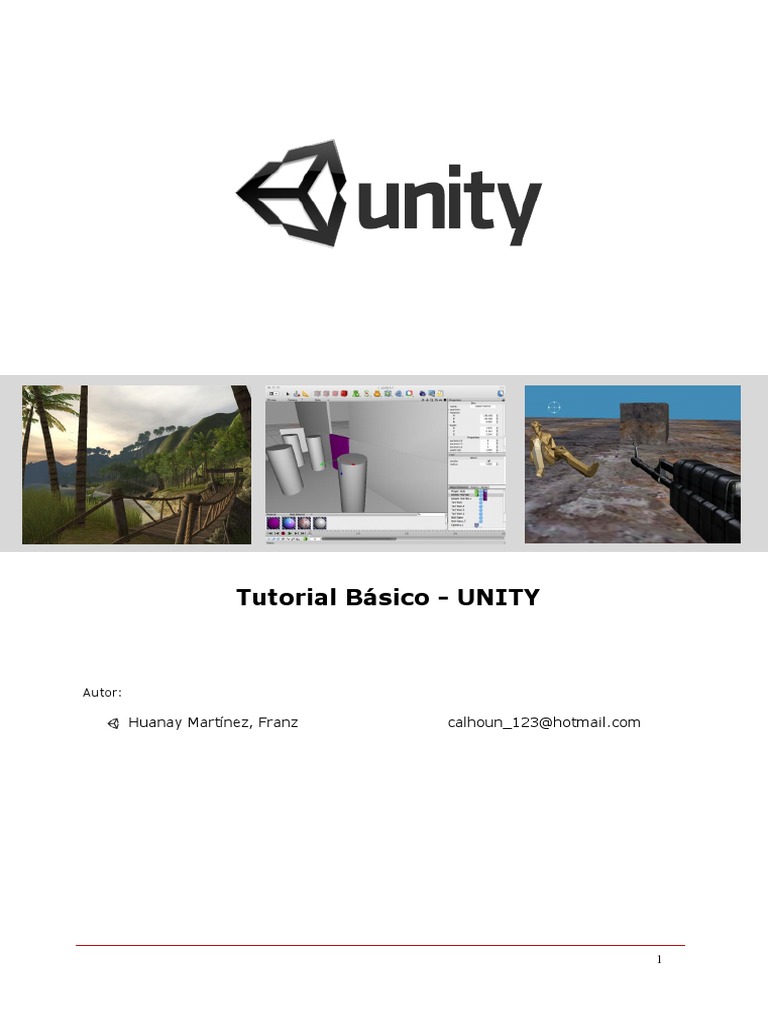 Tutorial Unity3D - Franz Huanay PDF | PDF | Unidad (motor de juego ...