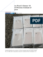 Google Gives Pixel 3 Owner 10 Replacement Phones Instead of Refund: Report