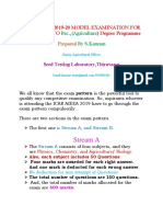 ICAR MODEL EXAMination Kannan