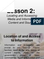 Locating and Accessing Media and Information and Content and Sources