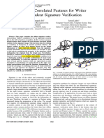 Compact Correlated Features For Writer Independent Signature Verification