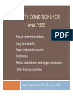 3 Stability Conditions For Analysis