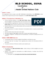 Neiil World School, Guna: NWS GUNA Model United Nations Club