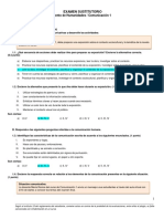 Examen sustitutorio comunicación