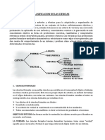 Clasificacion de Las Ciencias