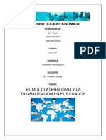 Multilateralismo y Globalización en El Ecuador