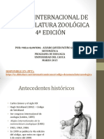 1a CLASE Codigo de Nomenclatura Zoologica