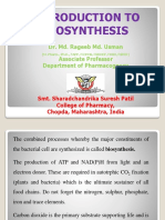 Introduction To Biosynthesis