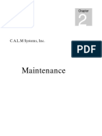 Maintenance - Manual CALM Systems PDF
