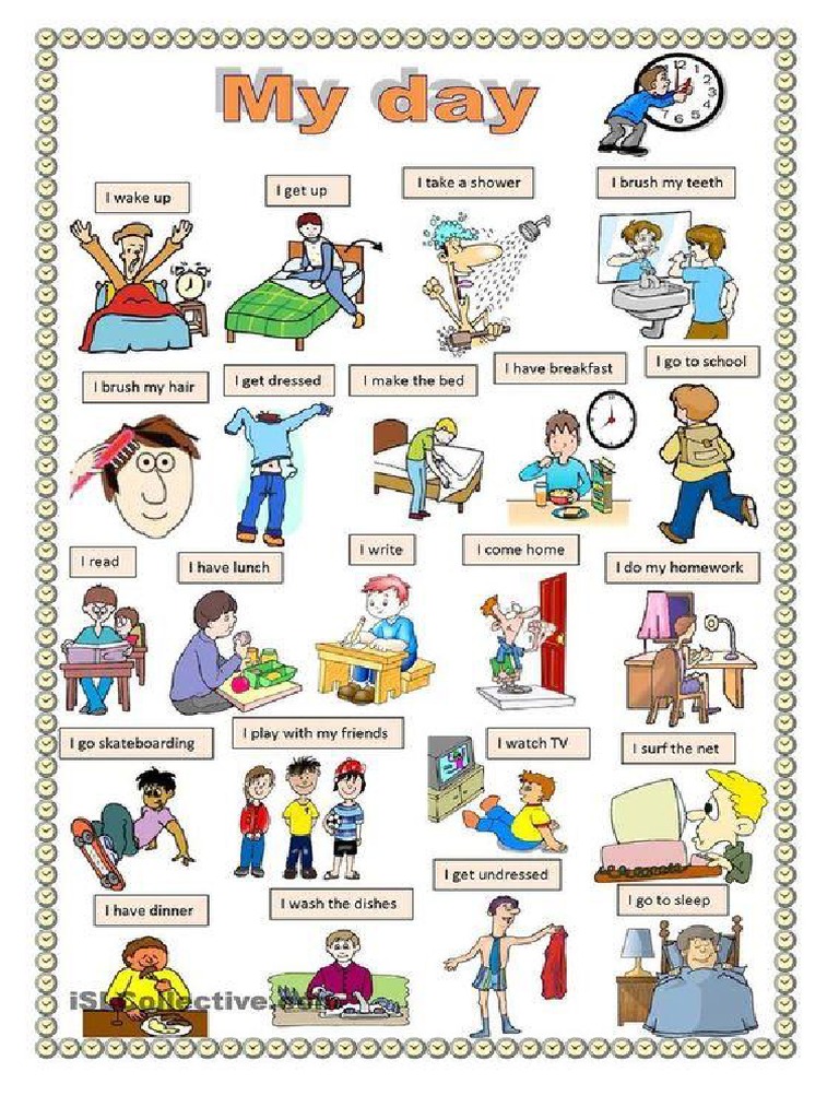 Actividades Diarias en Ingles