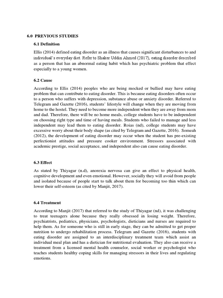 Understanding Eating Disorders in Students | PDF | Eating Disorder | Eating