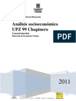 Analisis Socioeconomico UPZ 99-SDP-2011