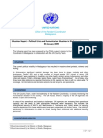 Situation Report: Political Crisis and Humanitarian Situation in Madagascar, UN Office of The Resident Coordinator (30 January 2009)