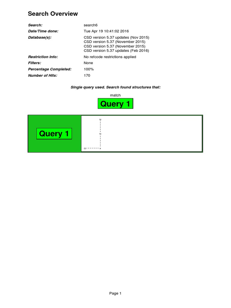 Query 1: Search Overview | PDF