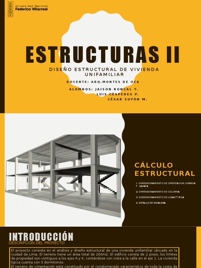 Diseño Estructural de Vivienda Unifamiliar | PDF | Fundación ...
