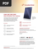 Datasheet Module CS6K-285-295P PDF