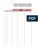 Escuela de Administración: Líneas de investigación 2019-I