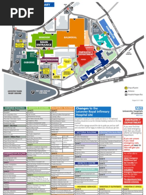 Leicester Royal Infirmary Map Lri Map Ward List Nov 2017 | Pdf | Emergency Department | Hospital