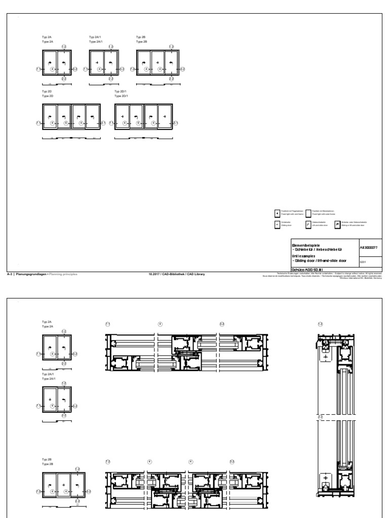 Doors Sliding Schueco Sliding System ASS 50 NI Planning Guide | PDF ...