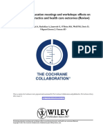 Continuing Education Meetings and Workshops: Effects On Professional Practice and Health Care Outcomes (Review)